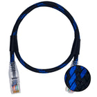CABO DE REDE GAMER CAT5E 100% COBRE PRETO/AZUL