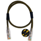 CABO DE REDE GAMER CAT5E 100% COBRE PRETO/DOURADO