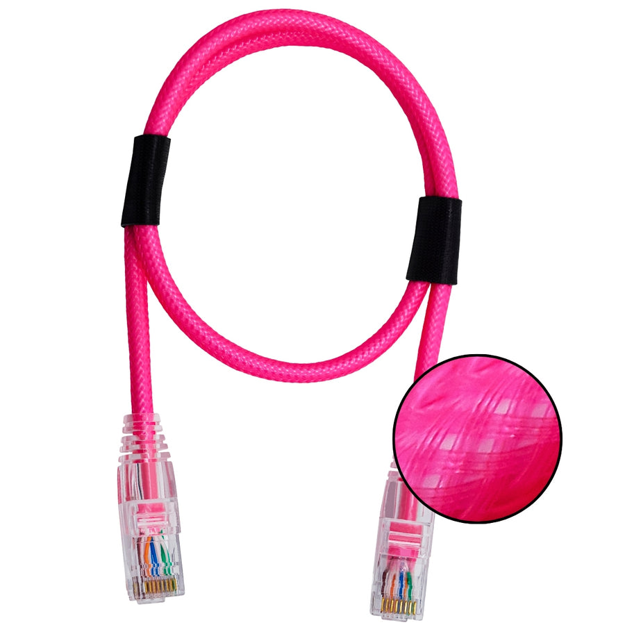 CABO DE REDE GAMER CAT5E 100% COBRE ROSA PINK