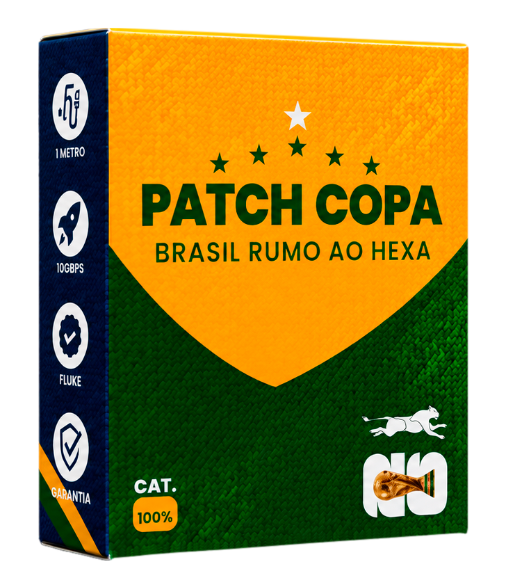 Embalagem Patch Copa — Brasil Rumo ao Hexa 2026