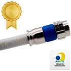 Cabo De Antena 20 Metros Coaxial Rg6 90% De Malha Tv Sky Claro Digital