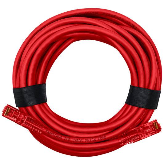 Cabo Patch Cord CAT6 100% Cobre 8 Metros Single Color