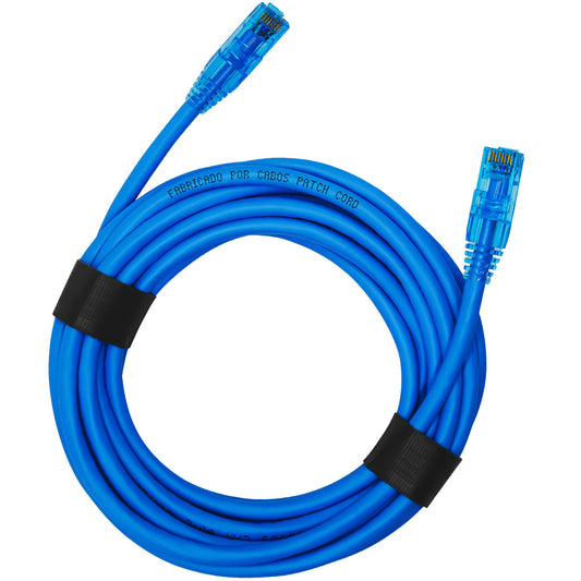 Cabo Patch Cord CAT6 100% Cobre 7 Metros Single Color