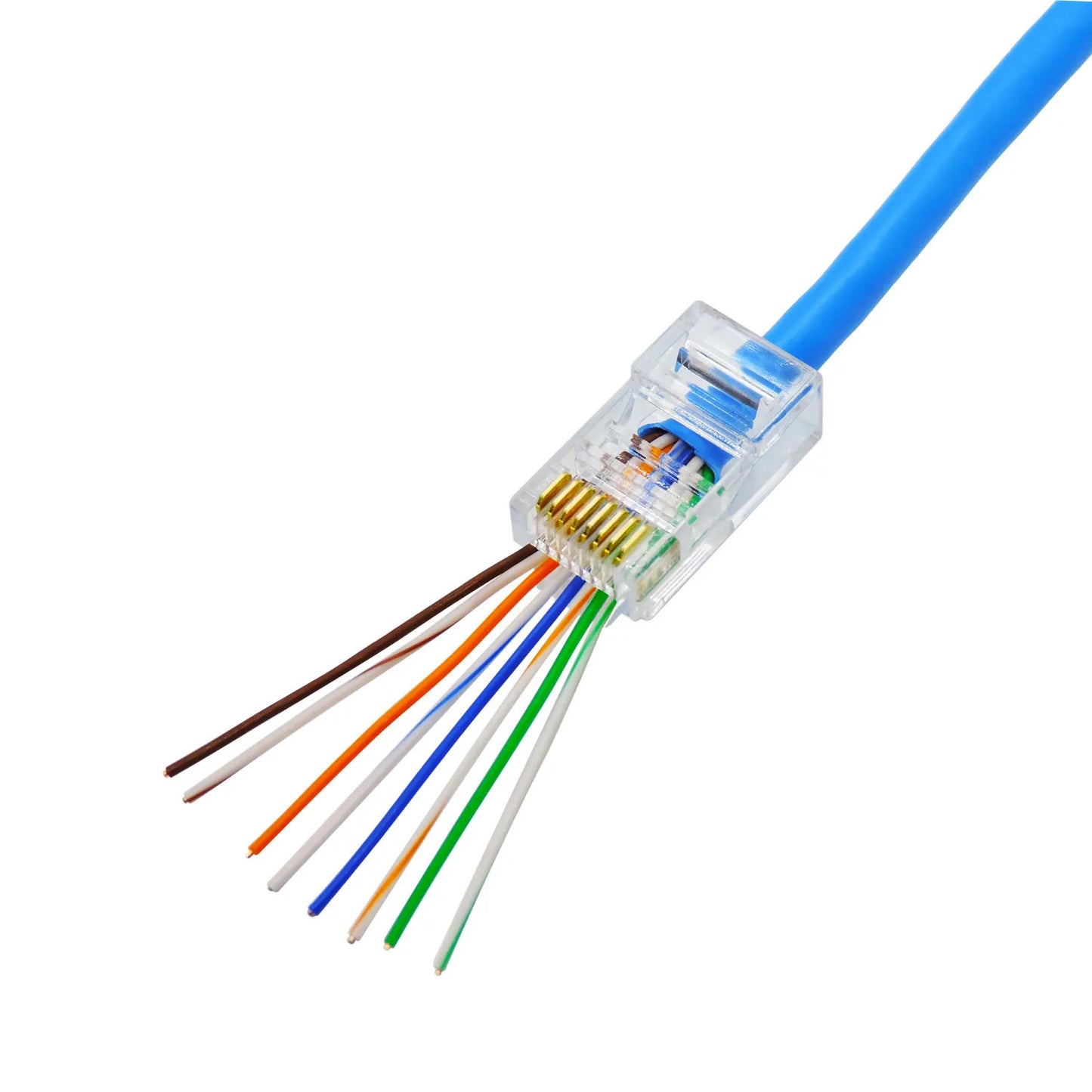 Conector de Passagem Vazado Cat6