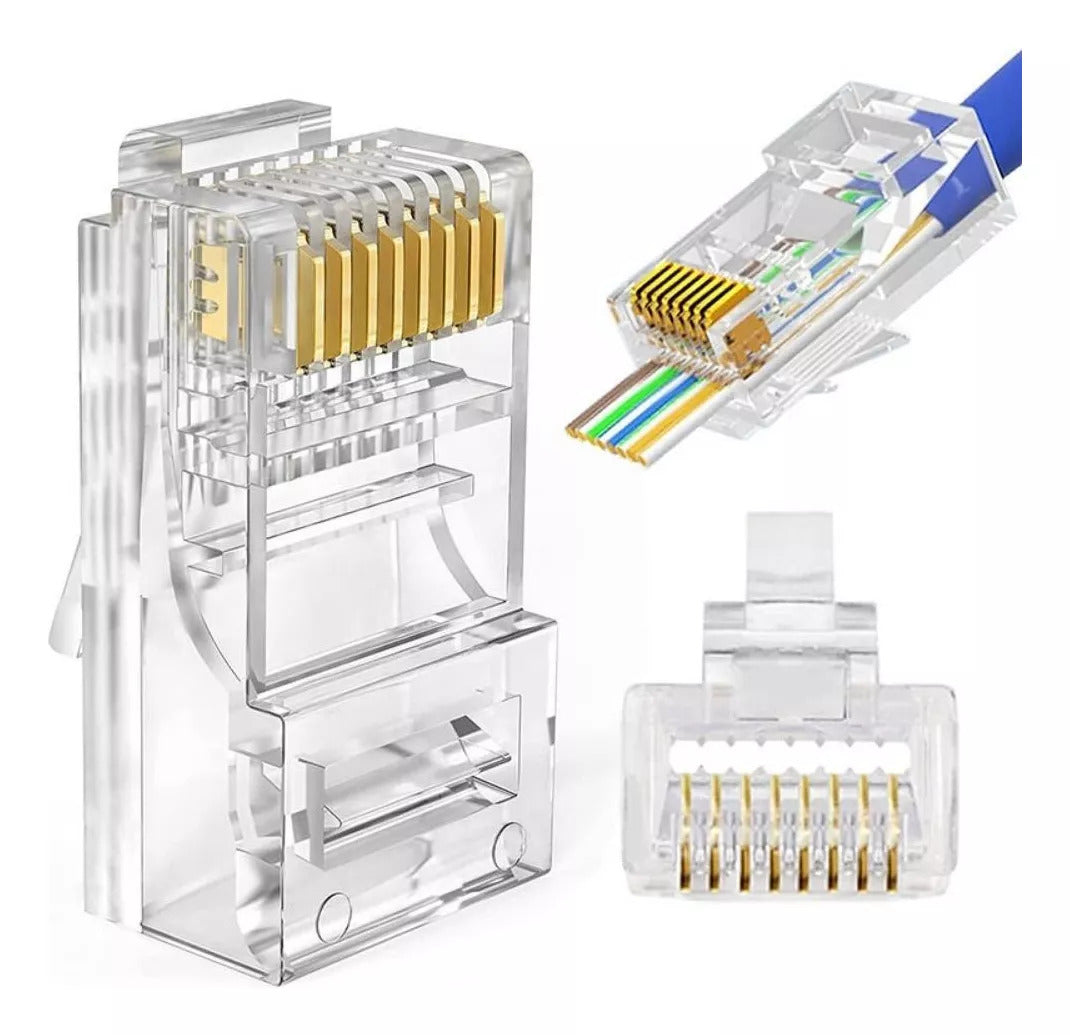 Conector de Passagem Vazado Cat6