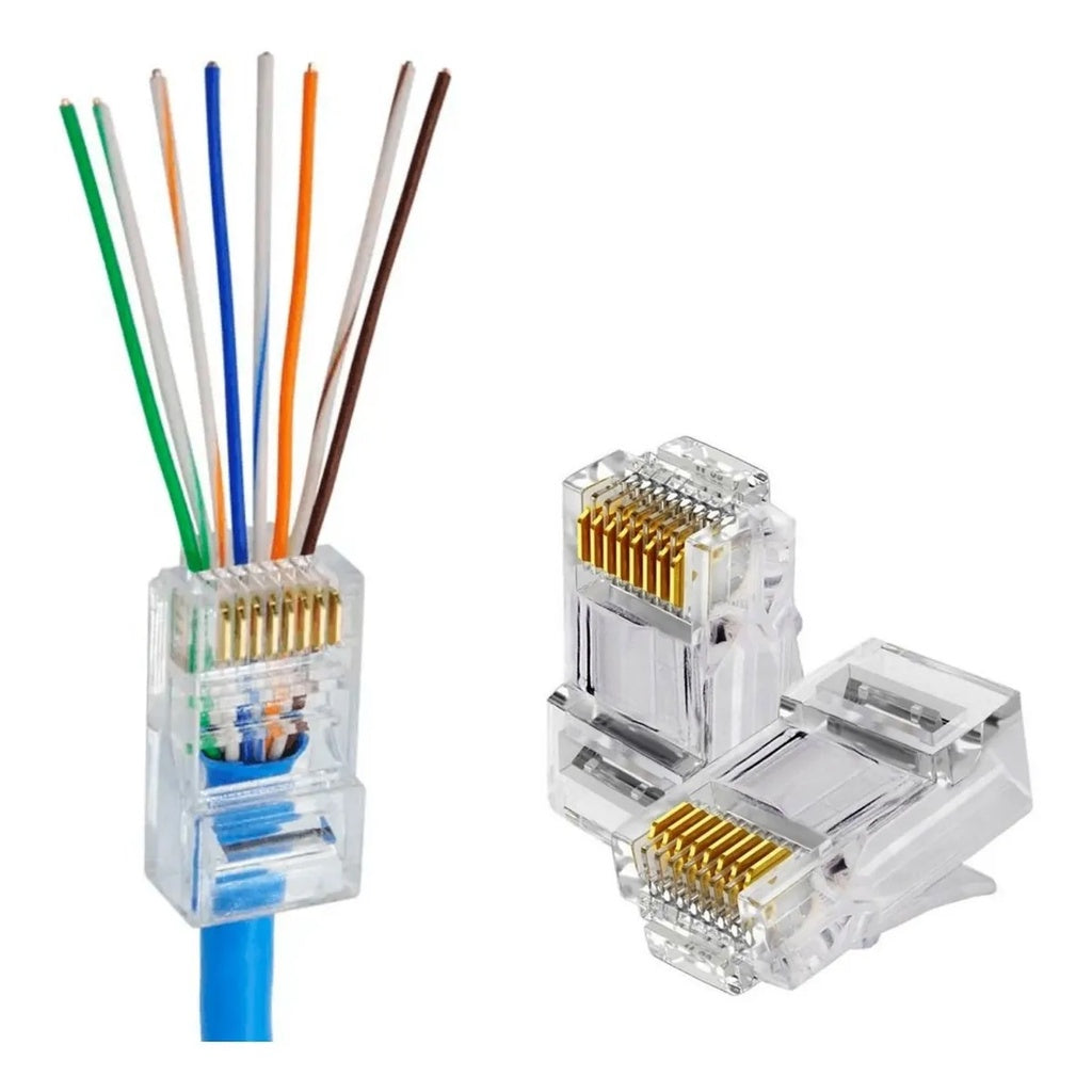 Conector de Passagem Vazado Cat6