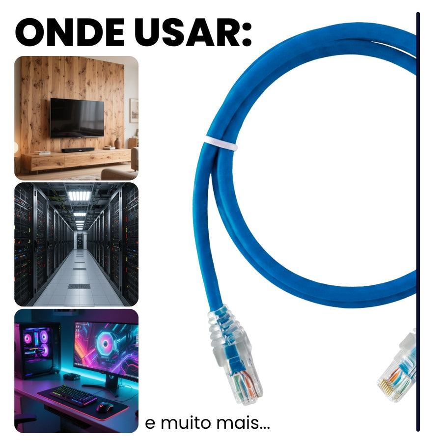 Cabo De Rede 5 Metros Patch Cord Cat5e Utp Cca